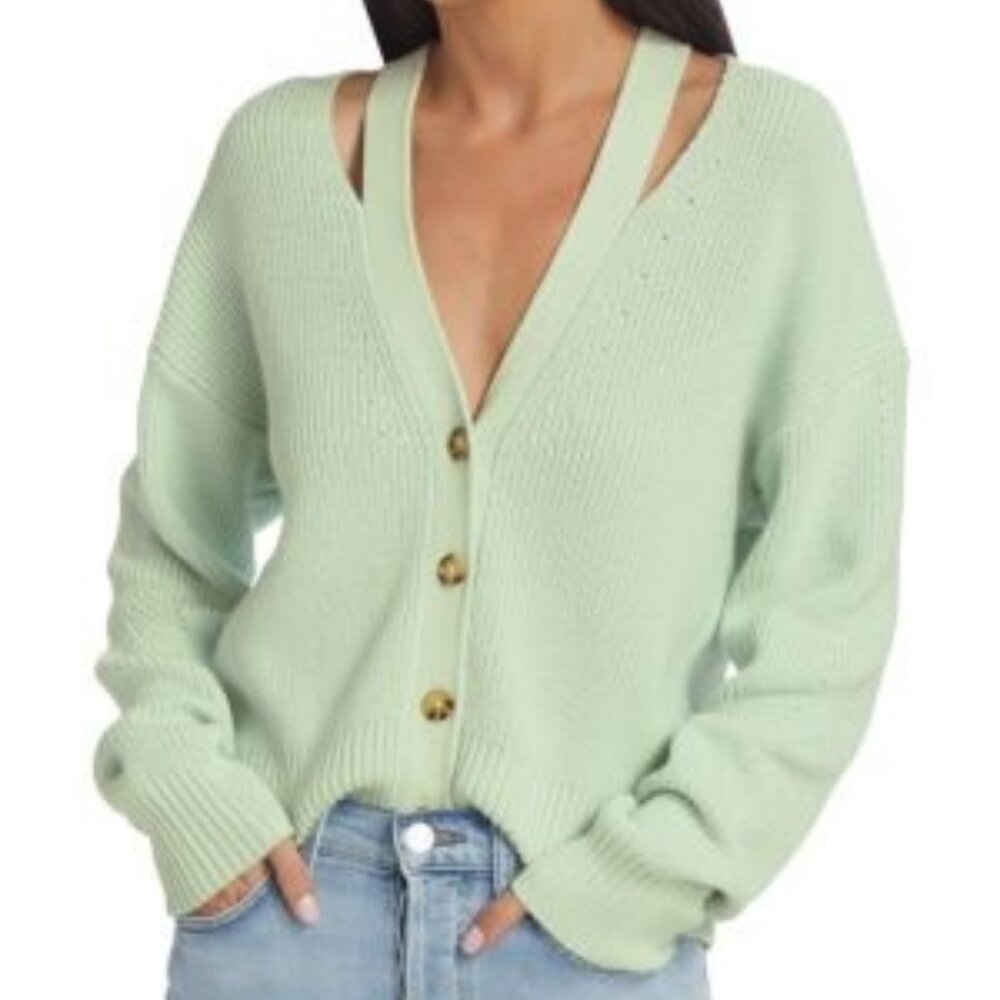 Design History Cropped Knit Cardigan